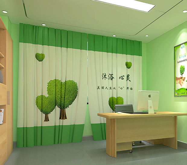 新乡心理咨询室文化窗帘定制